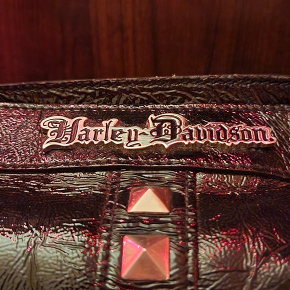 Vintage Harley Davidson Satchel - Picture 3 of 6